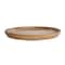 Hello Honey® 15.5" Natural Wood Lazy Susan with Carved Scalloped Edge